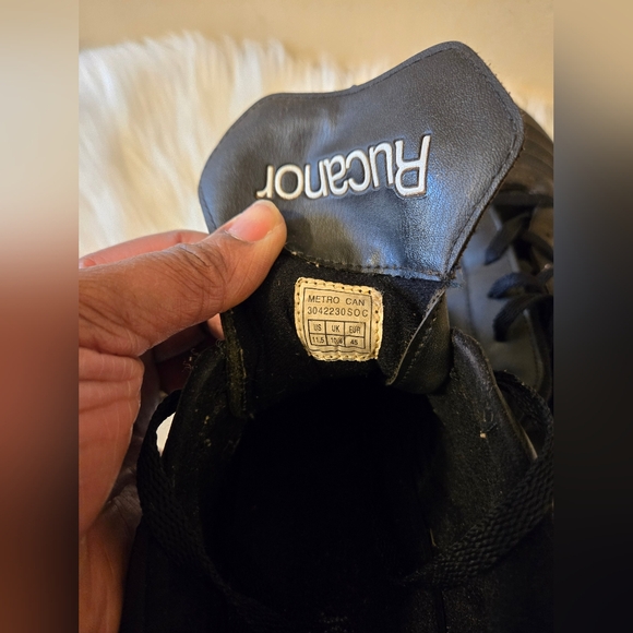 Rucanor Soccer Football Men's Shoe Black & White Size US 11.5 UK 10.5 EUR 45 - Picture 8 of 9